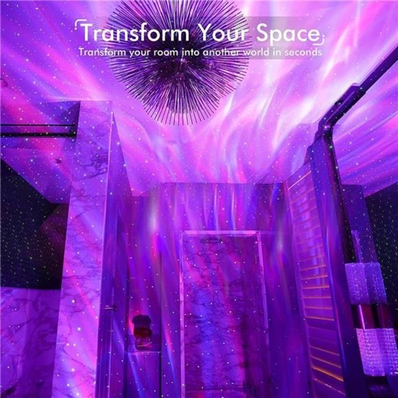 Star Projector,GalaxyProjector for Bedroom,AuroraProjector with BluetoothSpeaker - Picture 5 of 6